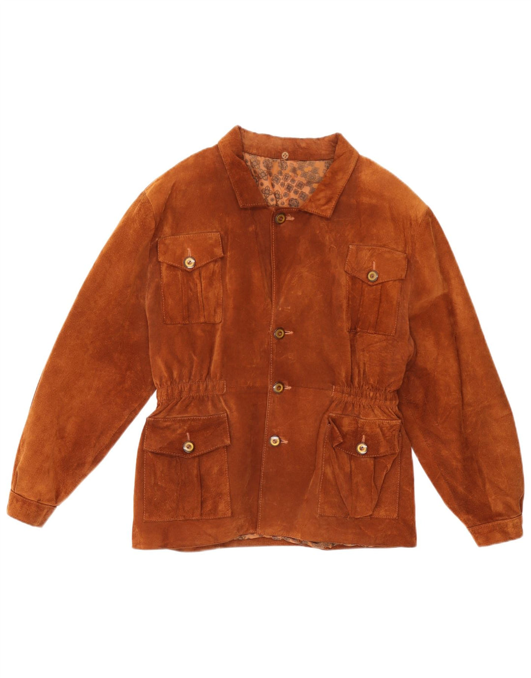 Vintage herre ruskindsjakke UK 36 Small Brown