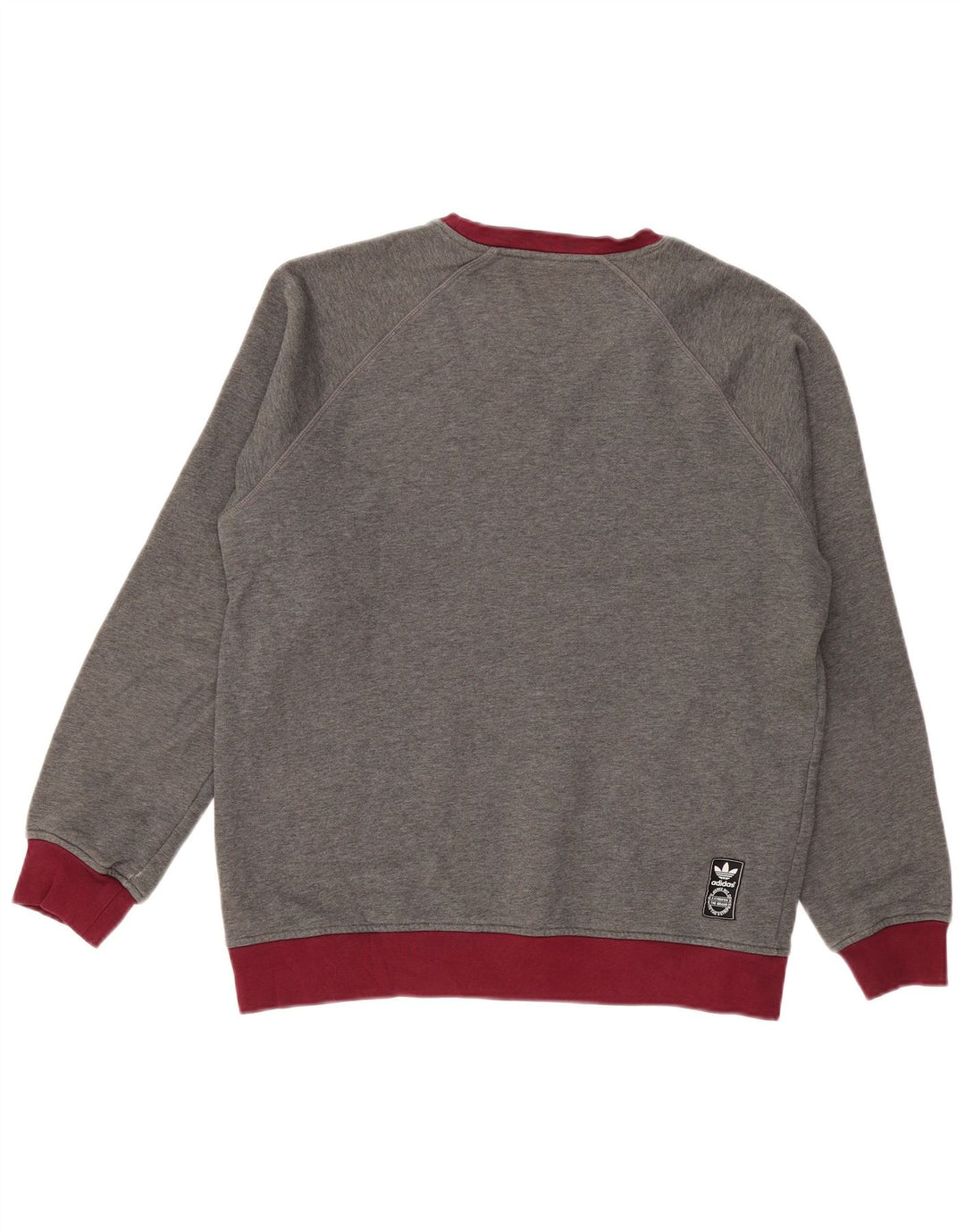 Adidas Sweatshirt Jumper til mænd Medium Grå Colourblock Bomuld