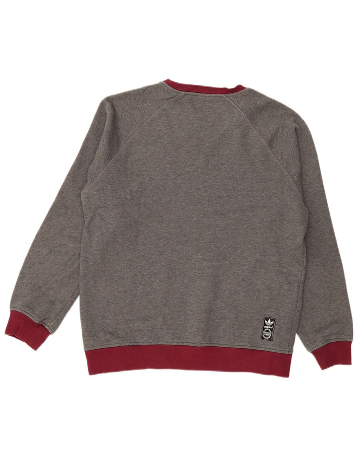 Adidas Sweatshirt Jumper til mænd Medium Grå Colourblock Bomuld