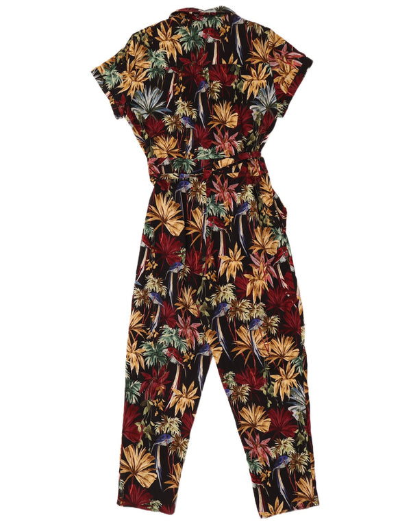 Zara Dame Jumpsuit UK 14 Medium Multicolored Floral Hawaiian
