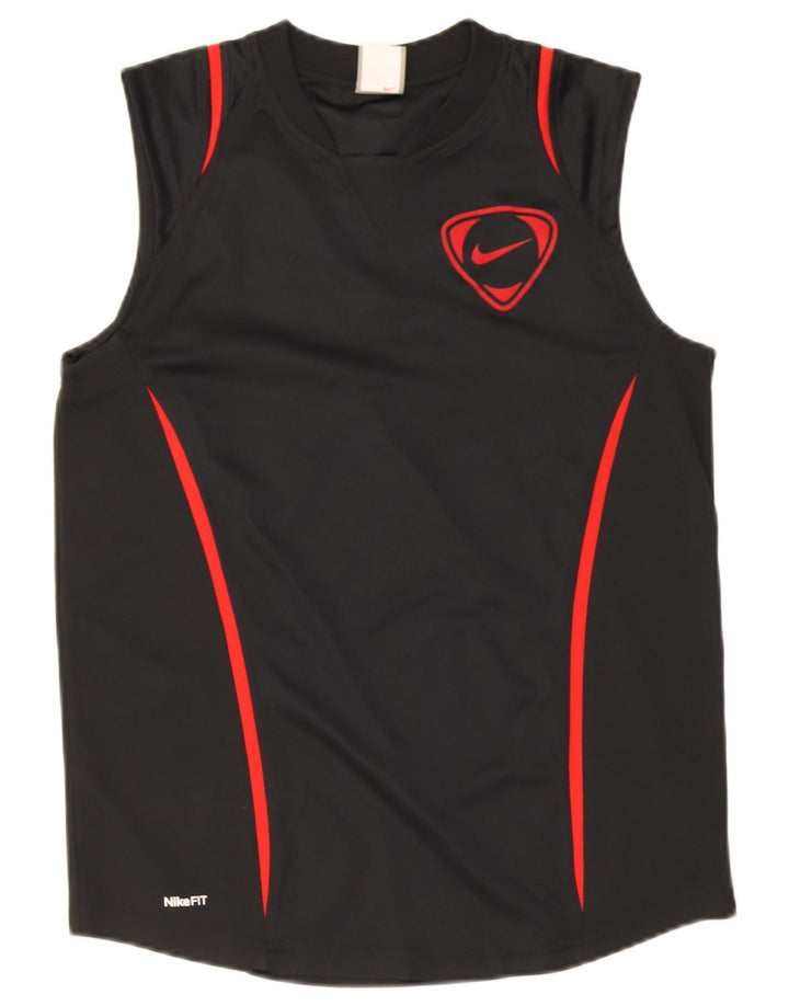 Nike Herrevest Top UK 36/38 Lille sort stribet polyester