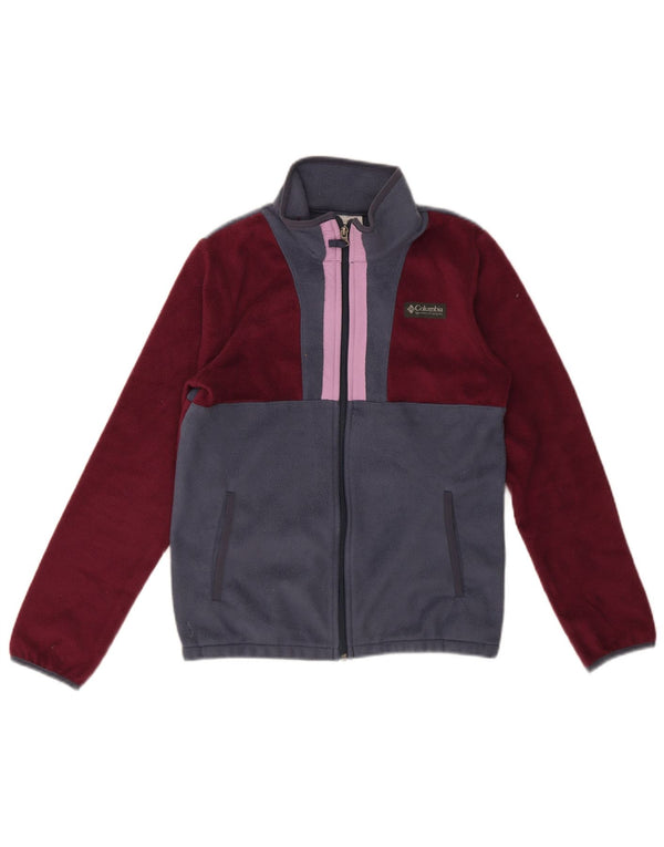 Columbia Girls Fleecejakke 14-15 år Large Burgundy Colourblock