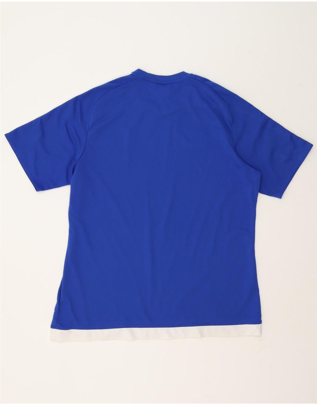 Adidas Herre Climalite T-Shirt Top XL Blå Colourblock Polyester