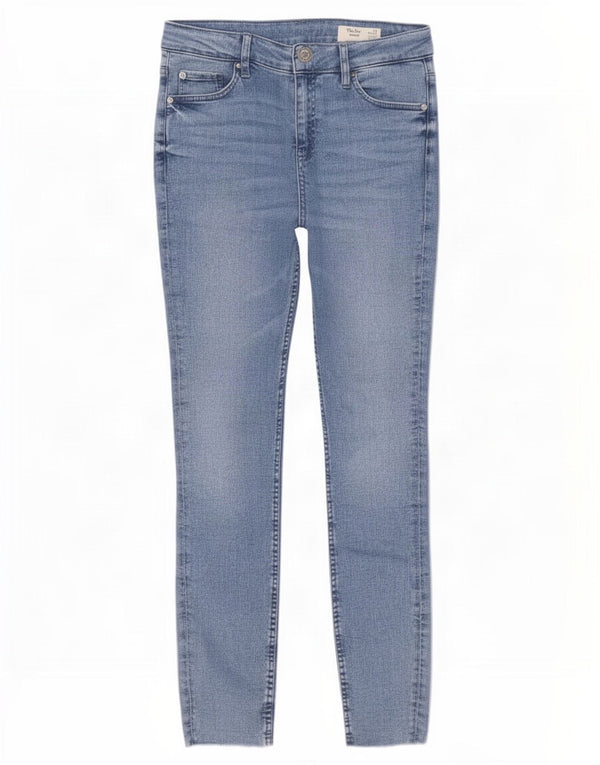 Marks & Spencer Womens The Ivy Skinny Jeans UK 12 Medium W30 L30 Blue
