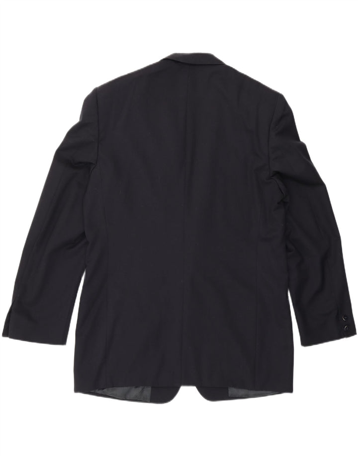 MISSONI Mens 2 Button Blazer Jacket IT 52 XL Navy Blue Wool Vintage Missoni and Second-Hand Missoni from Messina Hembry 