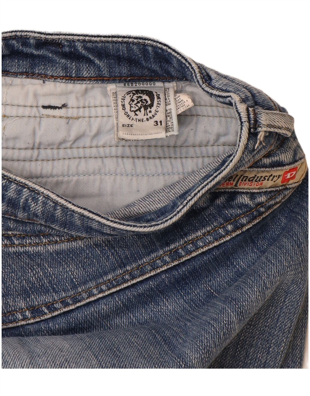 DIESEL Dame Bootcut Jeans W31 L33 Blå Bomuld