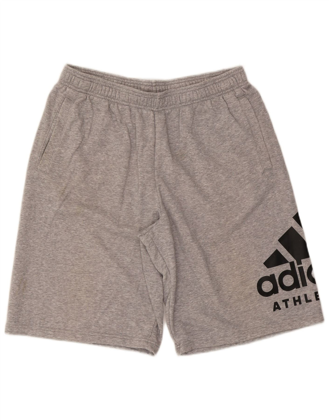 ADIDAS grafiske sportsshorts til mænd XL grå bomuld