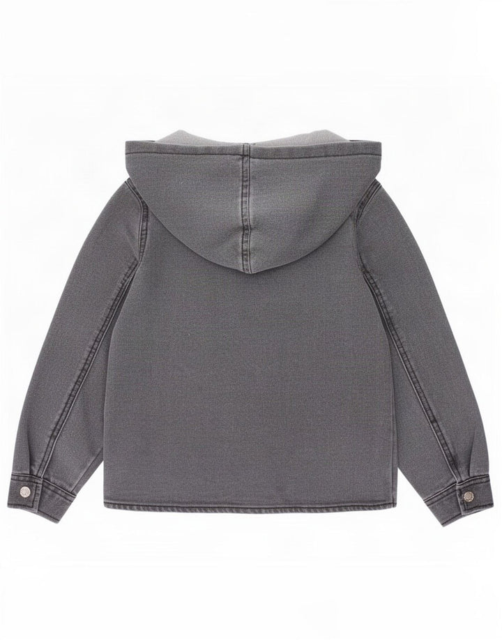 Dkny Boys Hætte denimjakke 5-6 År Grå Bomuld