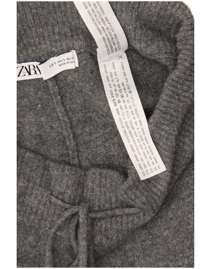 Zara træningsdragt til kvinder Joggers UK 10 Small Grå Polyester