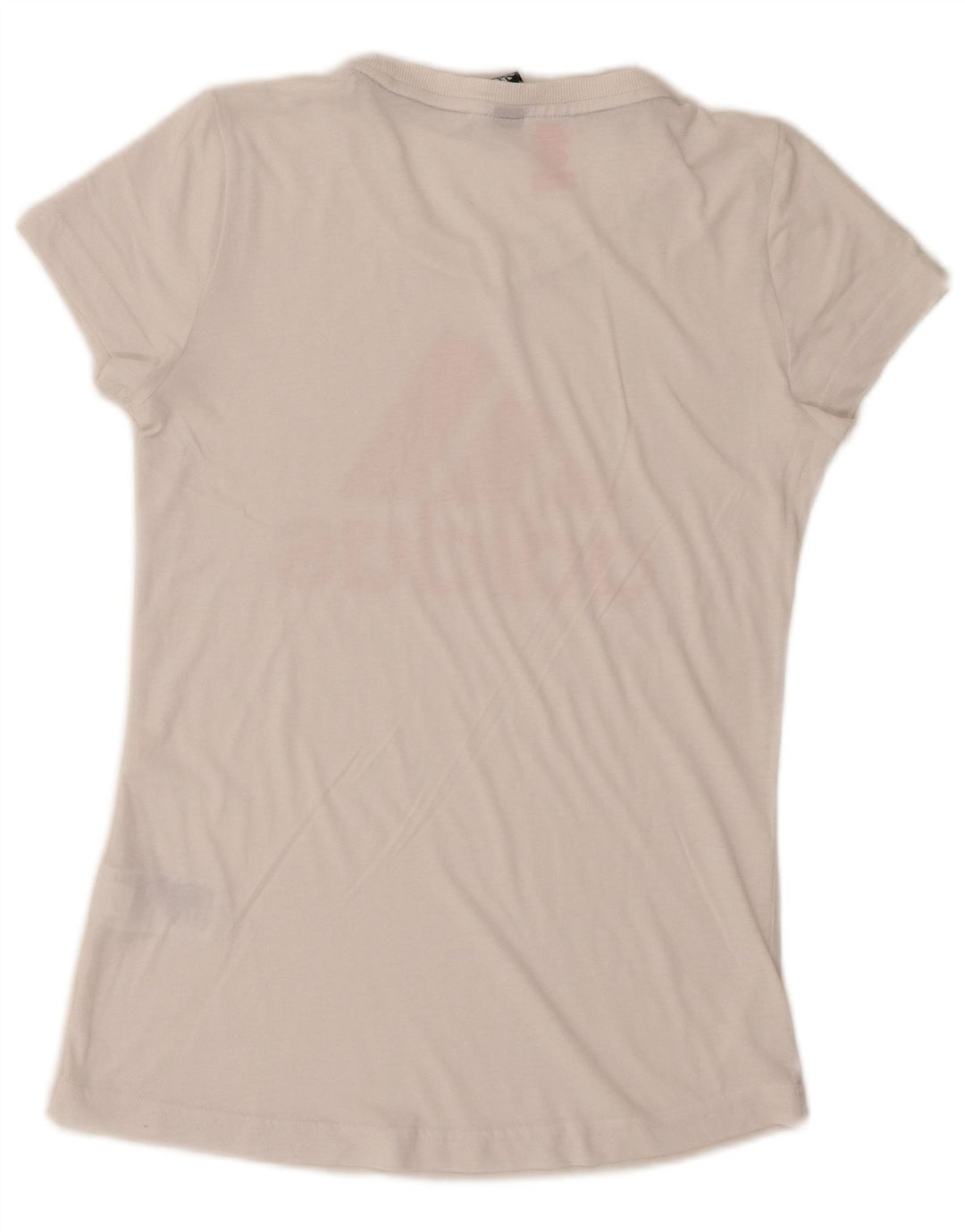 Adidas piger grafisk t-shirt top 14-15 år hvid polyester