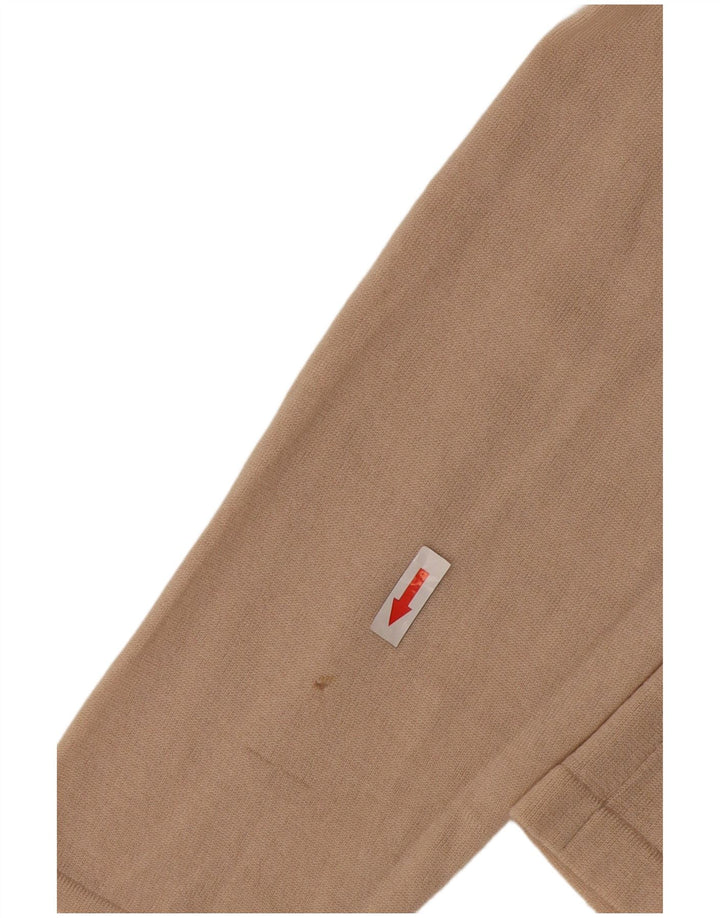 Rohan Dame Cardigan Sweater UK 16 Stor Beige Uld