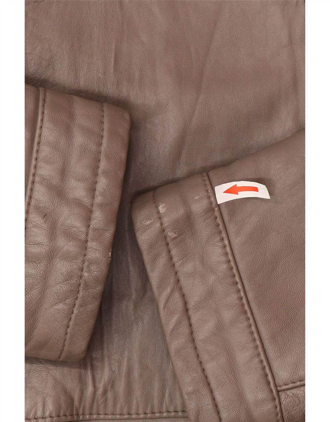 Vintage Herre Læderjakke UK 40 Stor Brun