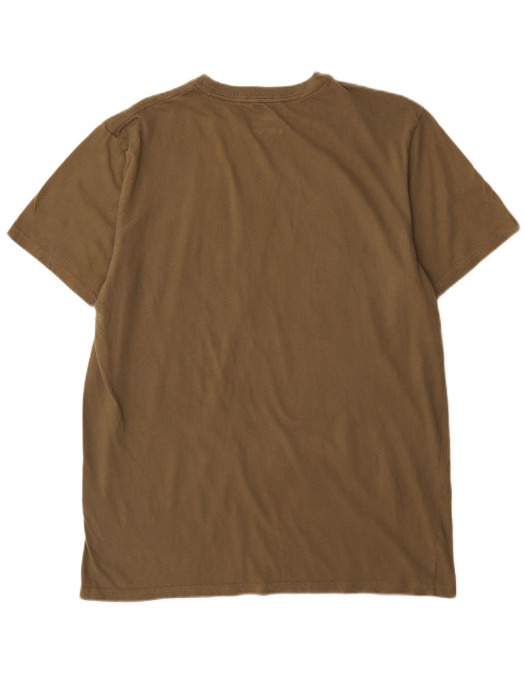Adidas Herre Golf Grafisk T-Shirt Top Stor Khaki Bomuld