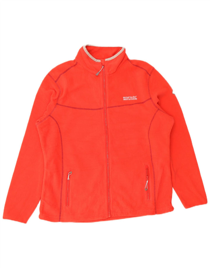 Regatta dame fleece træningsdragt topjakke UK 18 XL rød polyester