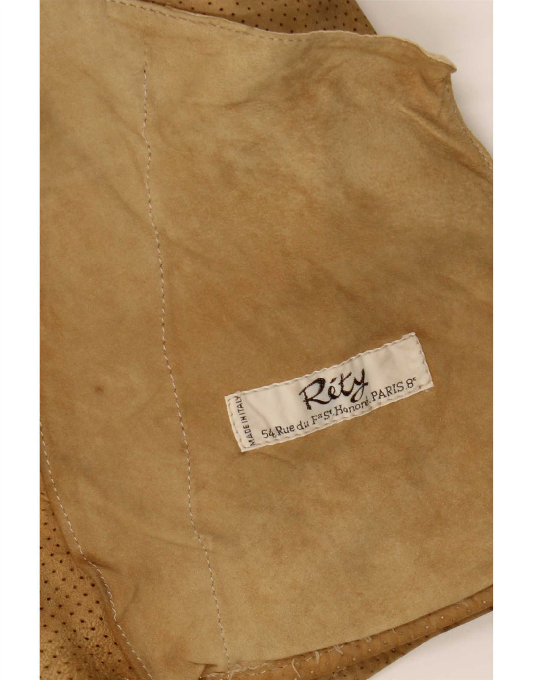 Vintage herre ruskindsjakke UK 34 XS Beige