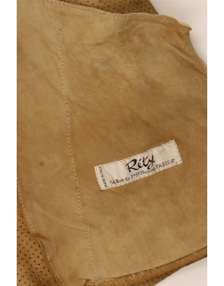 Vintage herre ruskindsjakke UK 34 XS Beige