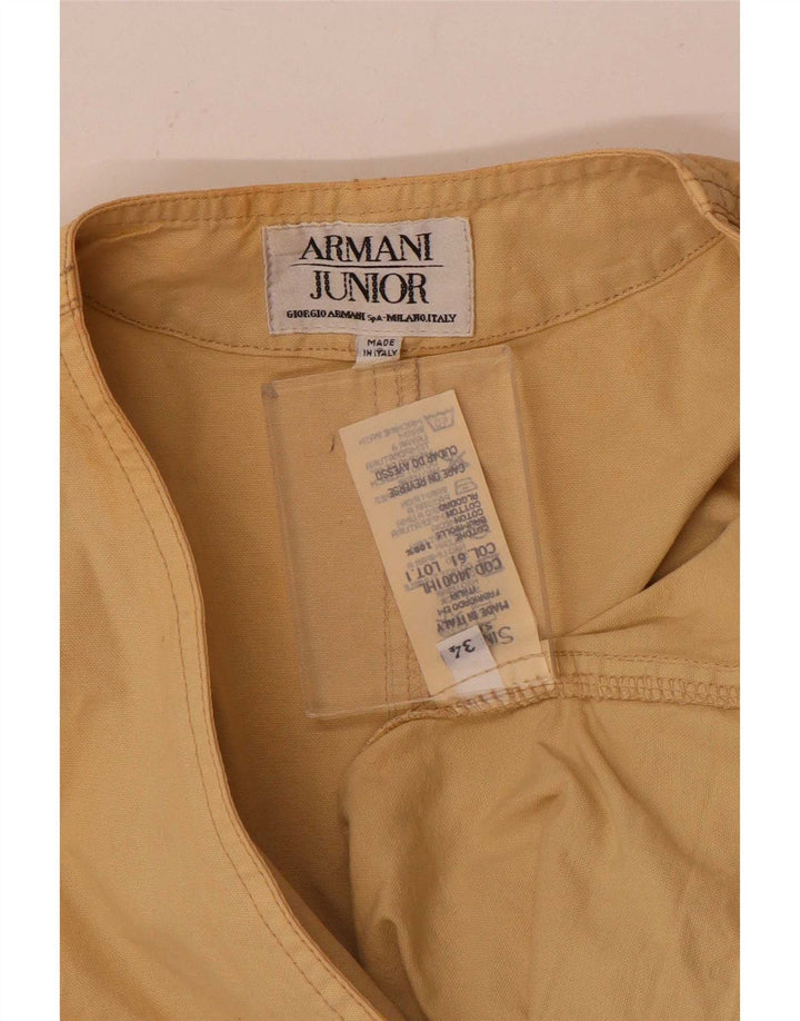 Armani Junior Boys Utility Gilet 7-8 år Beige Bomuld