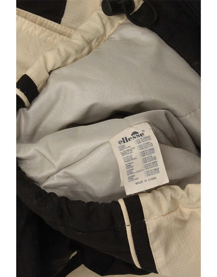 Ellesse Womens Oversized Windbreaker Jacket UK 10 Small Black Colourblock