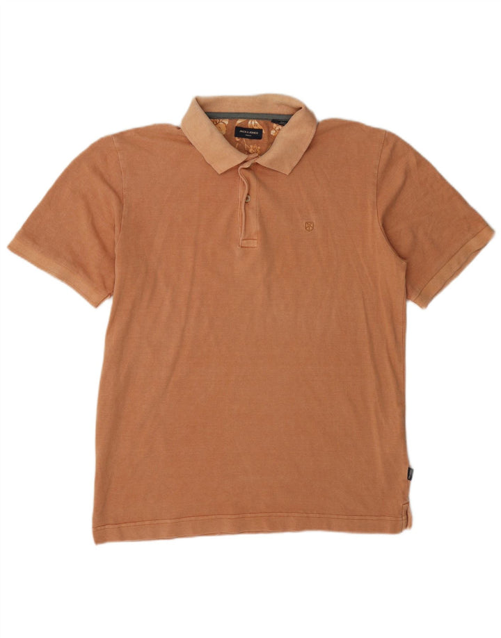 Jack & Jones herre poloskjorte lille orange bomuld