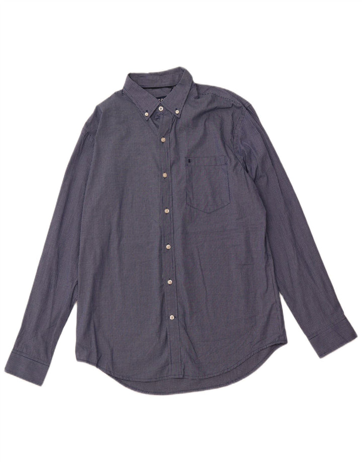 IZOD Herreskjorte Medium Navy Blue Gingham