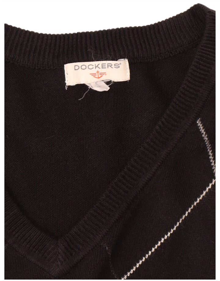 Dockers Herrevest Tank Top XL Sort Argyle/Diamond