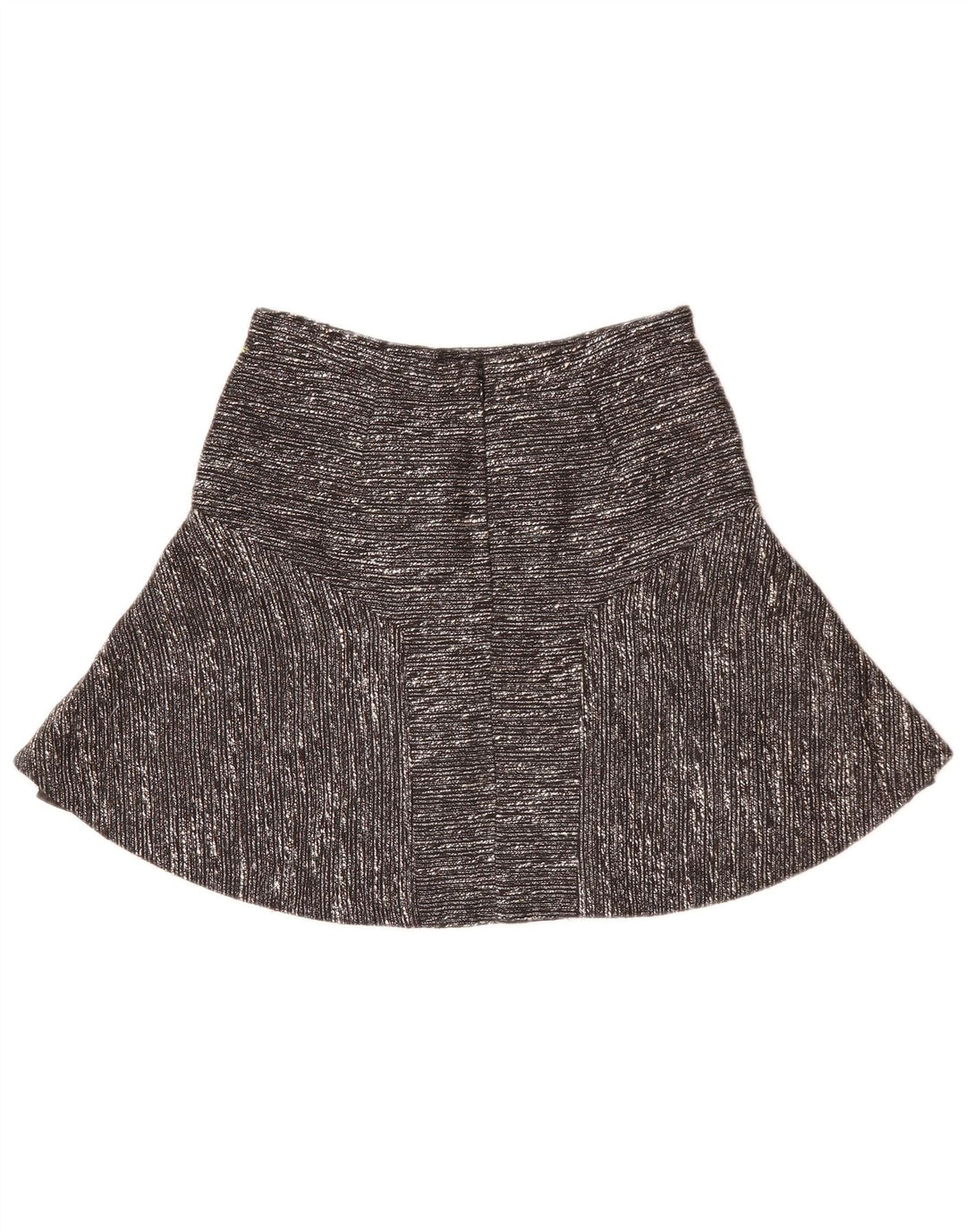 J. CREW A-line nederdel til kvinder US 0 XS W28 sort plettet polyester