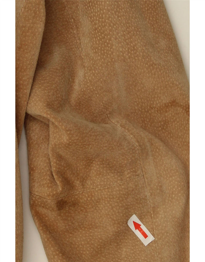 Vintage dame ruskindsjakke UK 38 Medium Beige Læder