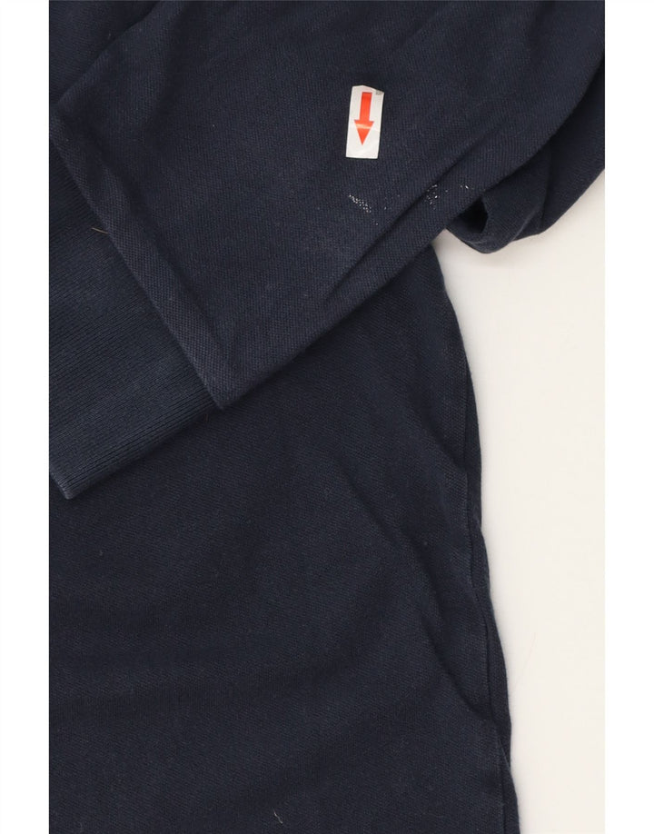HUGO BOSS Langærmet Slim Fit Polo Shirt til mænd Medium Navy Blue