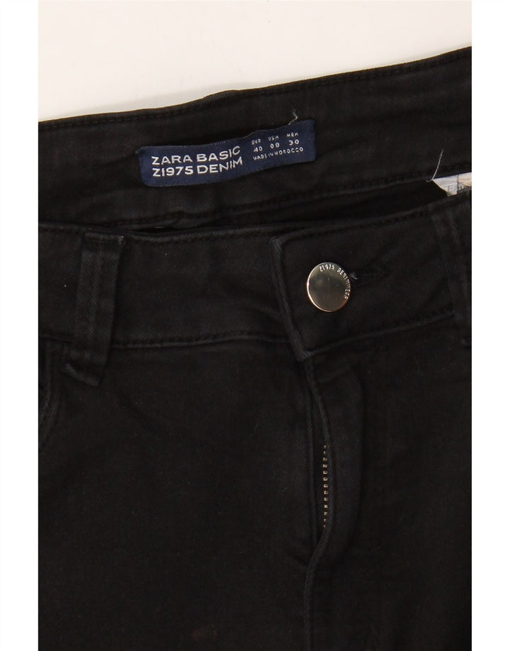 ZARA Womens Skinny Cropped Jeans EU 40 Medium W30 L25 Black Vintage Zara and Second-Hand Zara from Messina Hembry 