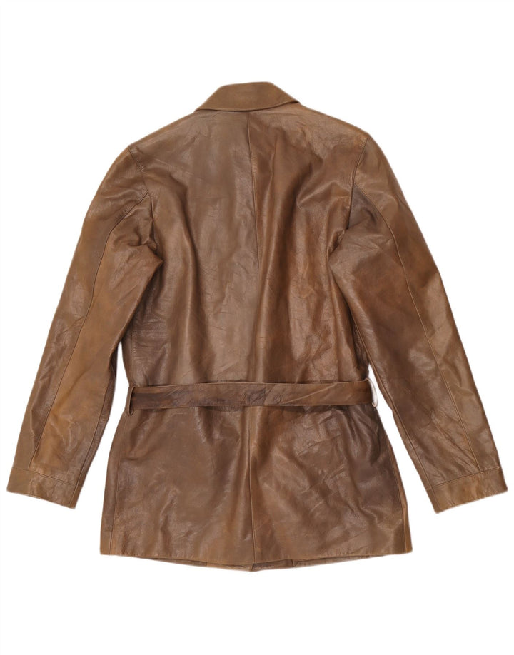 Vintage dame læderjakke UK 14 Medium Brown