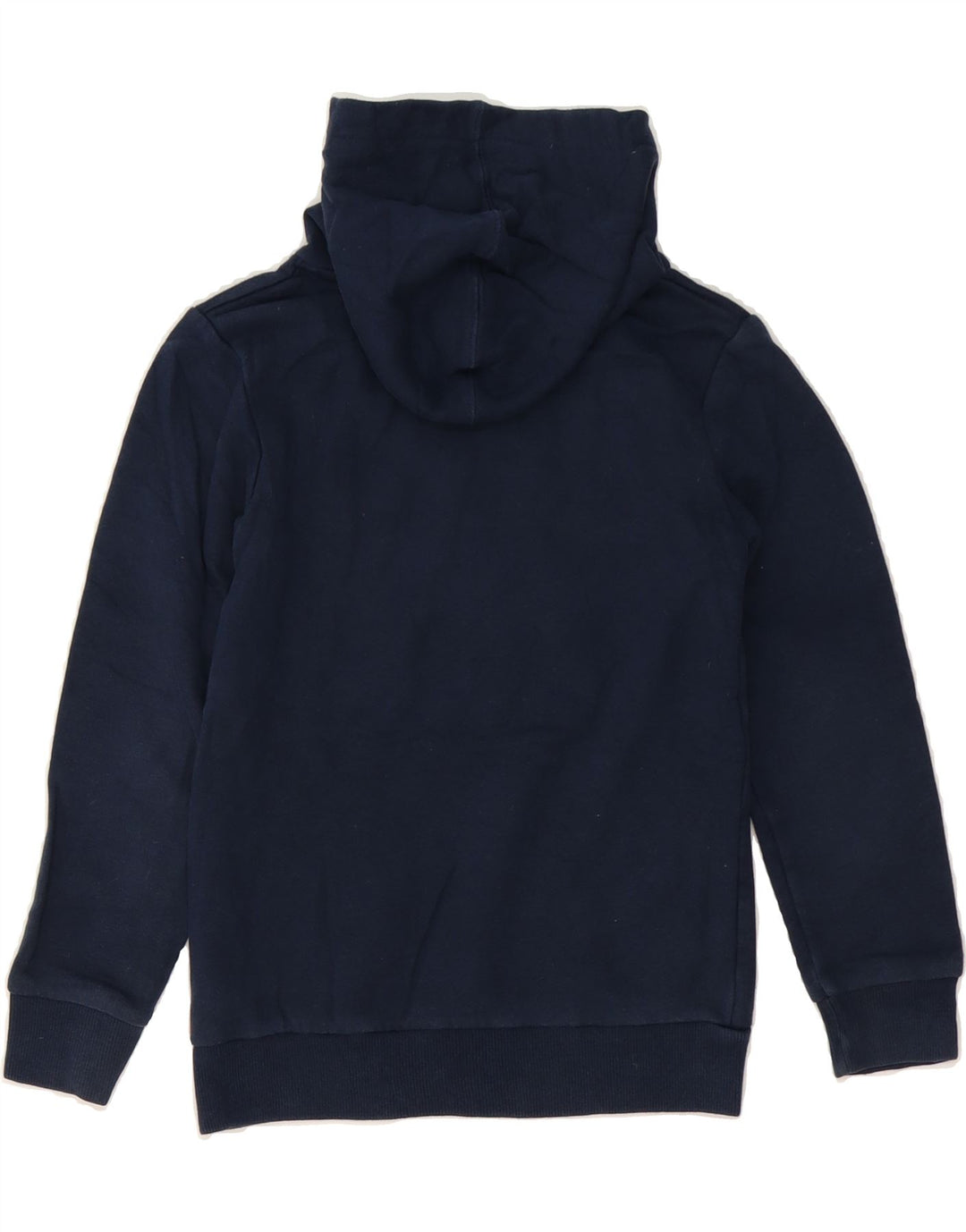 LEVI'S Boys Graphic Hoodie Jumper 7-8 Years Medium Navy Blue Cotton Vintage Levi's and Second-Hand Levi's from Messina Hembry 