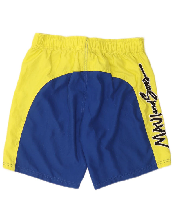 MAUI AND SONS Grafiske badeshorts til mænd Medium Blue Colourblock