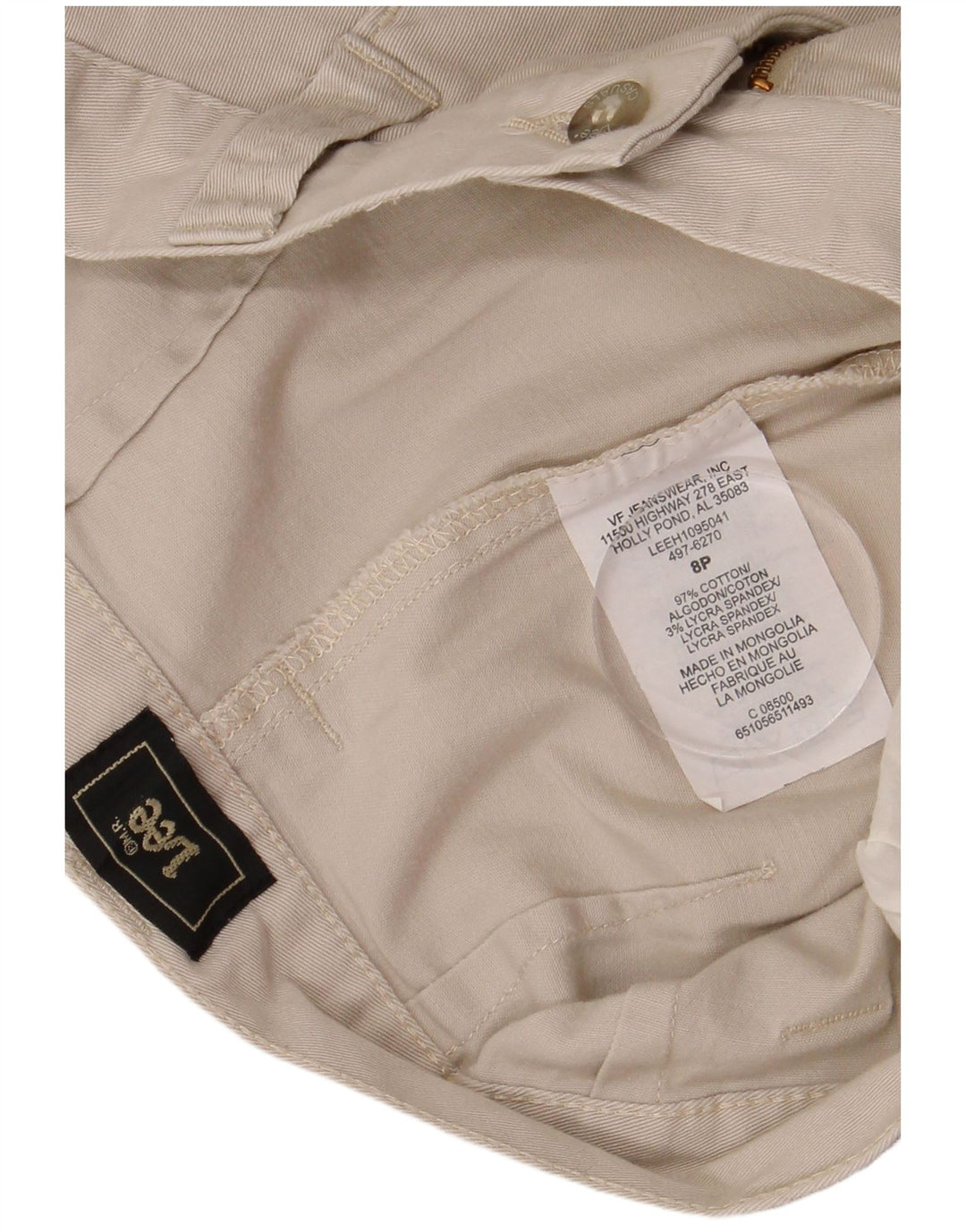 Lee Dame Casual Shorts US 8 Medium W28 Beige Bomuld