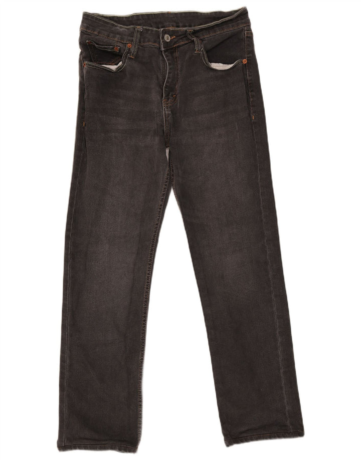 Levi's Herre Slim Straight Jeans W32 L28 Grå Bomuld