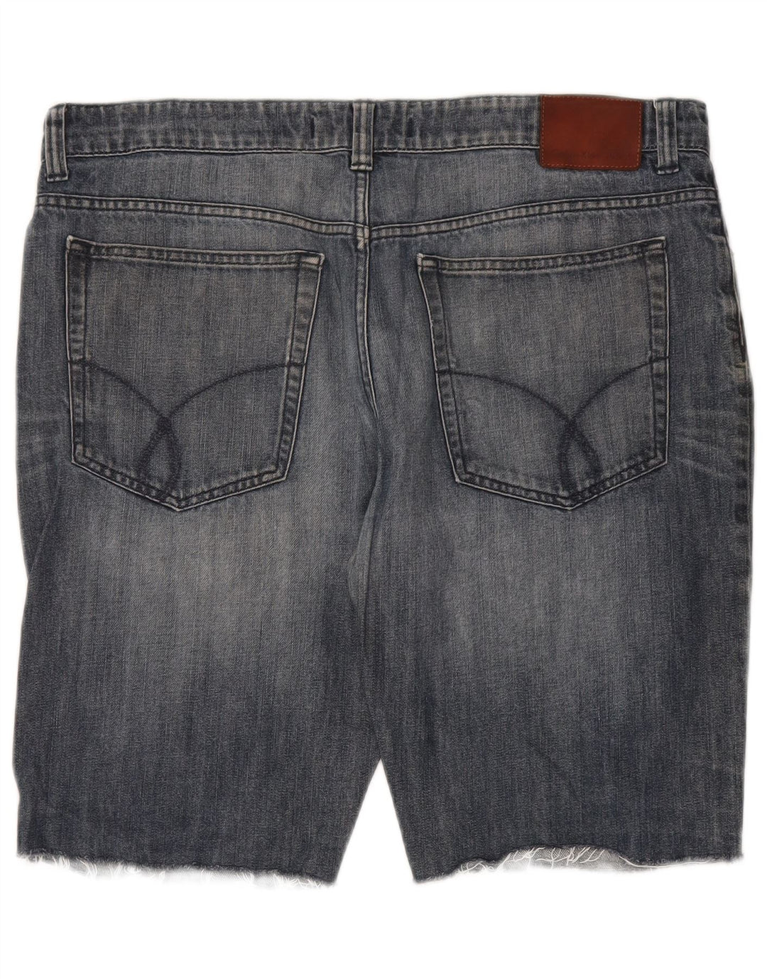 Calvin Klein Herre Denim Shorts W36 Stor Blå Bomuld