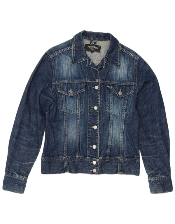 Highlands Dame Denim Jacket UK 14 Large Navy Blue