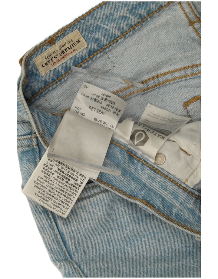 Levi's Dame 501 Straight Jeans W25 L26 Blå Bomuld