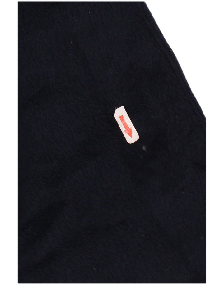 Marks & Spencer Dame Oversized Overfrakke UK 10 Small Navy Blue Polyester