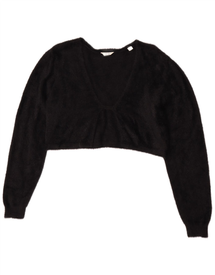 Jack Wills Dame Bolero Jumper UK 12 Medium Sort Bomuld