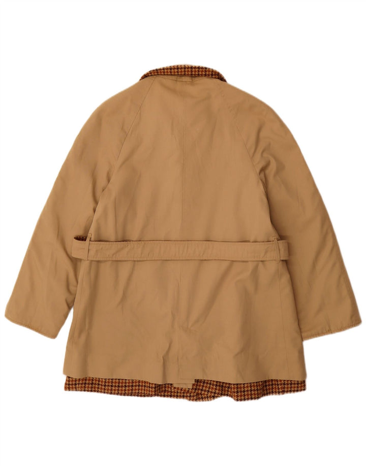 BALLARINI Vendbar overfrakke til kvinder UK 10 Small Brown Houndstooth