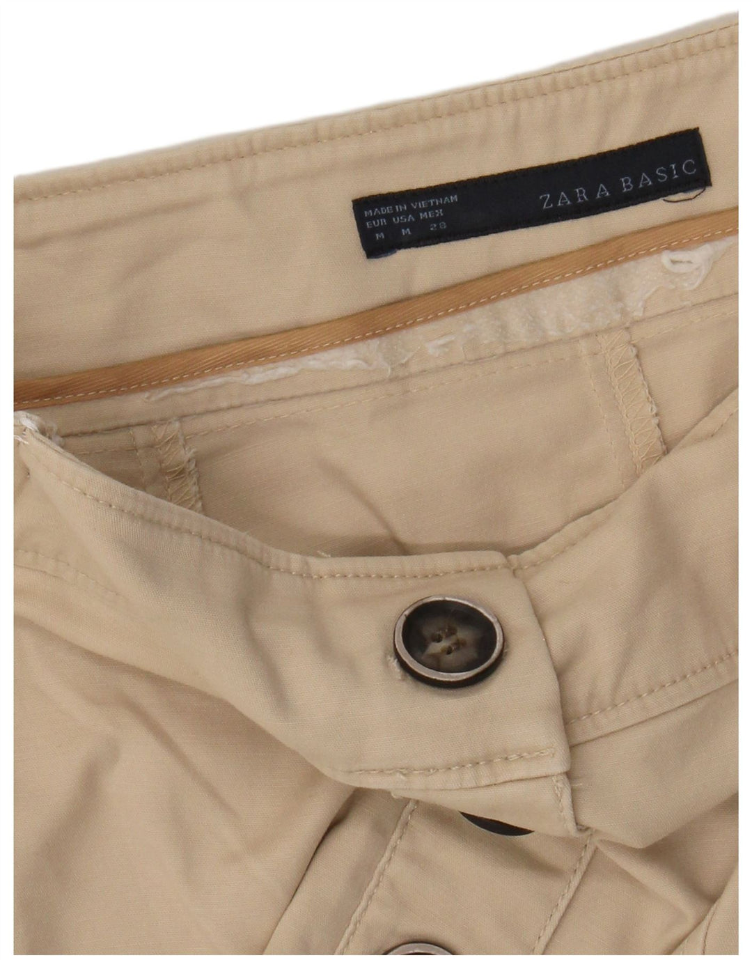 ZARA blyantnederdel til kvinder Medium W28 Beige