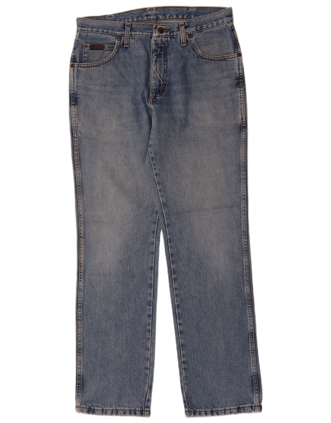 WRANGLER Herre Texas Straight Jeans W33 L32 Blå Bomuld