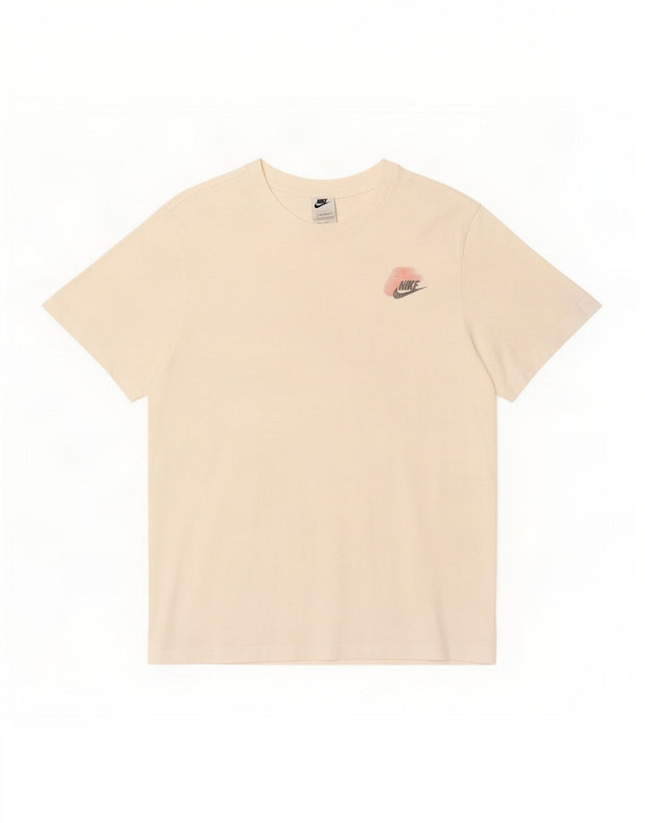 Nike grafisk t-shirt til mænd, medium hvid bomuld
