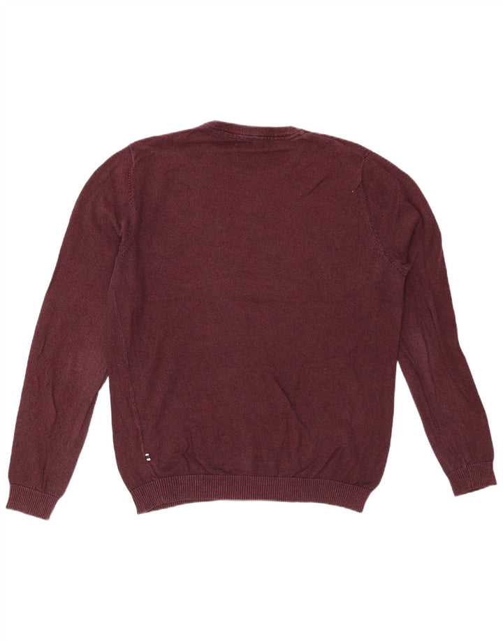 JACK & JONES Herretrøjetrøje med rund hals, medium Bourgogne bomuld