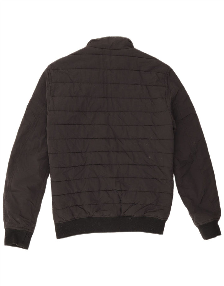 SUPERDRY Polstret jakke til mænd UK 36 Lille sort nylon