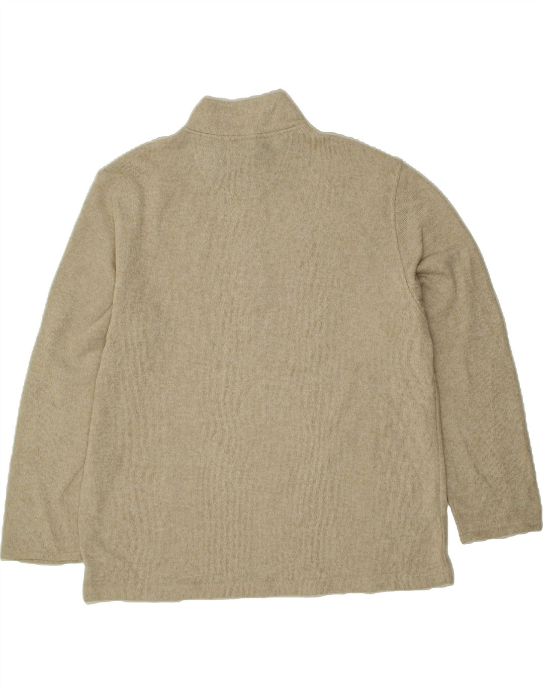 IZOD Mens Zip Neck Sweatshirt Jumper 2XL Beige Polyester Vintage Izod and Second-Hand Izod from Messina Hembry 