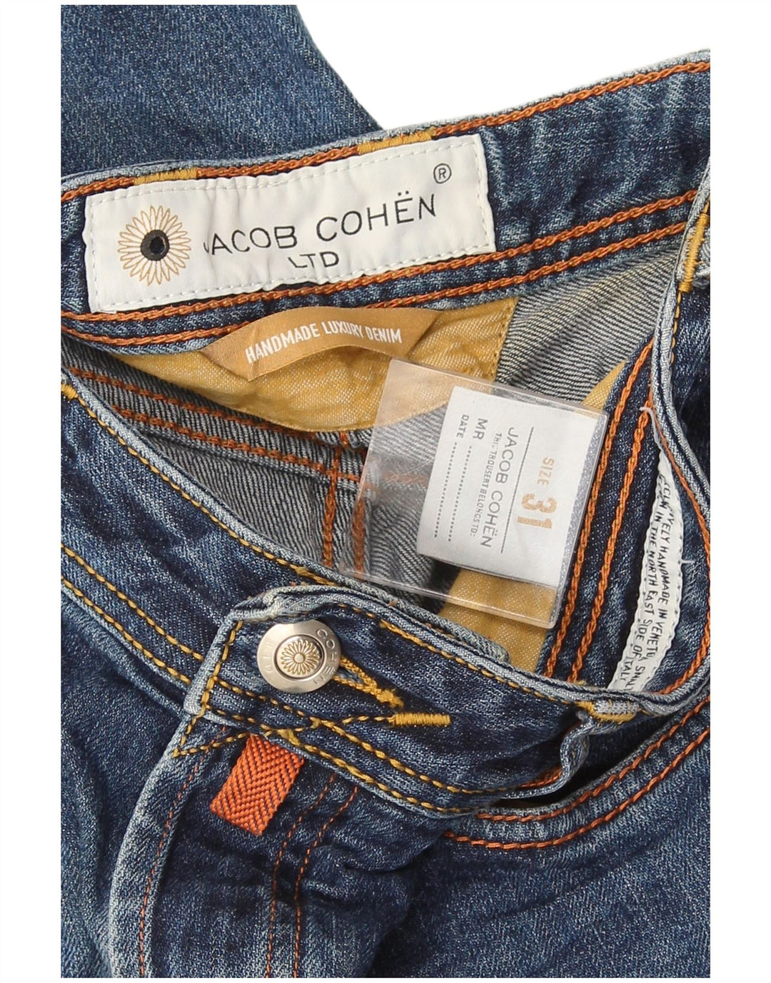 Jacob Cohen Dame Håndlavede Slim Jeans W31 L28 Blå Bomuld