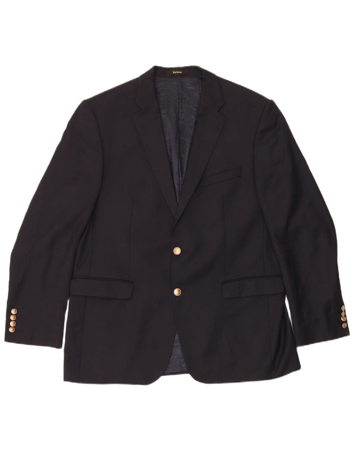 Barbour Herre 2-knaps blazerjakke str. 54 Large Navy Blue Classic
