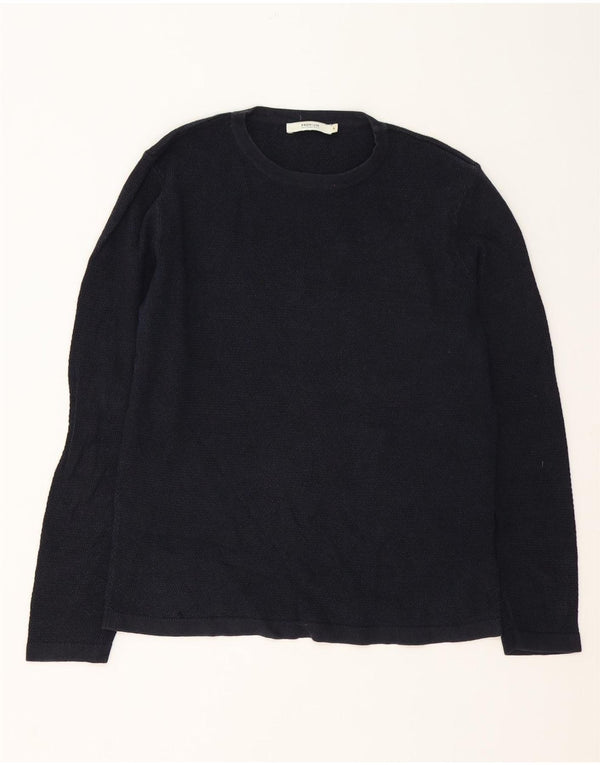 Jack & Jones Herre sweater med rund hals, stor marineblå bomuld