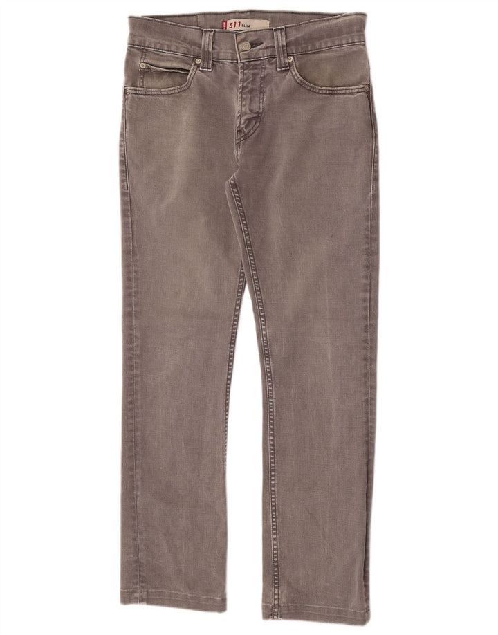 Levi's Herre 511 Slim Jeans W30 L29 Grå Bomuld